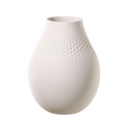 Villeroy & Boch Manufacture Collier blanc Vase Perle hoch, Inhalt: 2 l