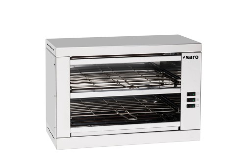 SARO Toaster Modell DABUR Made in Europe - Material: Edelstahl - Krümellade - Für bis zu 6 Toasts per Rost - Ober- / Unterhitze getrennt