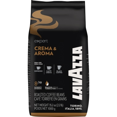Lavazza Kaffee Expert CREMA & AROMA ganze Bohne 1.000 g/Pack.