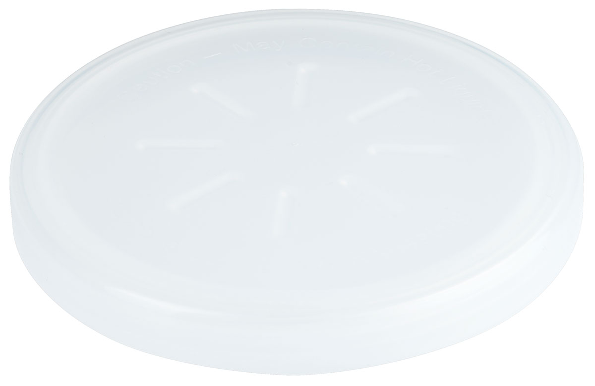 Ersatzdeckel für Mehrweg Suppenbehälter mit Henkel aus Polypropylen Farbe: Weiß, Durchmesser 10,5 cm