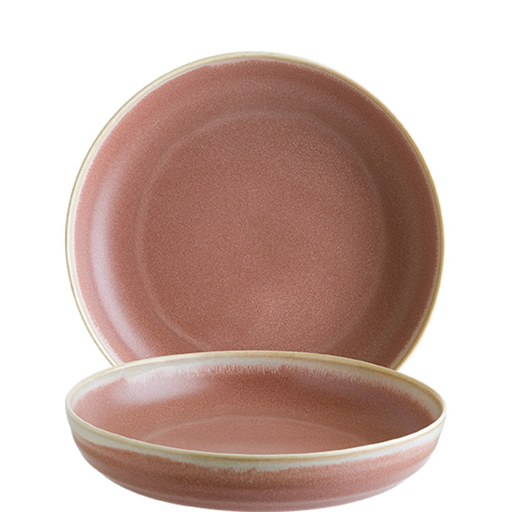 Bonna Pott Bowl Pink 22cm; 107cl, Reaktive Glasur, pink, Porzellan