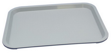 Tablett MODERN 45 x 35 cm, Farbe: grau, Stapelnocken, bedingt rutschfest,