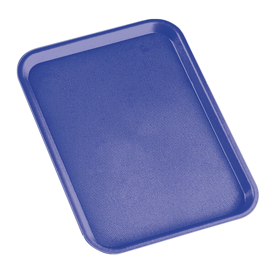 ARAVEN Fast Food-Tablett 416x305mm aus Polypropylen zum Servieren von Speisen, blau