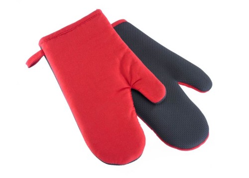 WESTMARK Neopren-Topfhandschuh Set à 2 Handschuhe, Hitzebeständig bis 230°C, Farbe: Rot