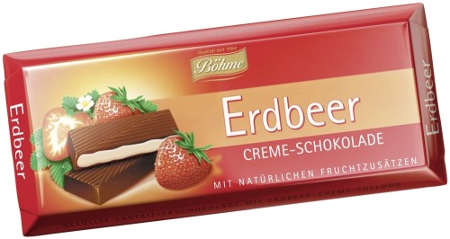 Böhme Erdbeer Creme Tafelschokolade 100G