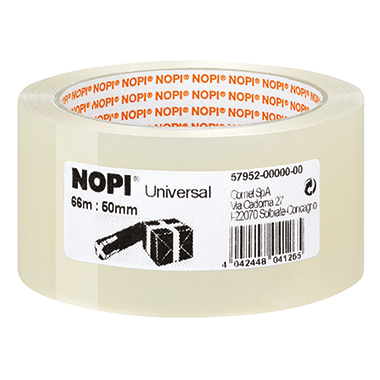 NOPI® Packband Universal 50 mm x 66 m (B x L) Polypropylen transparent