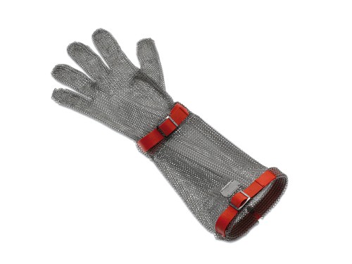 EUROFLEX-Handschuh, 5 Finger 19 cm Stulpe, mittel, rot Giesser - Made in Germany