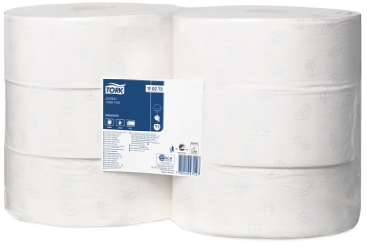 Tork Advanced 6er Pack Jumbo-Rolle Toilettenpapier, 2-lagig, weiss, Inhalt: 6 Rollen à 360m