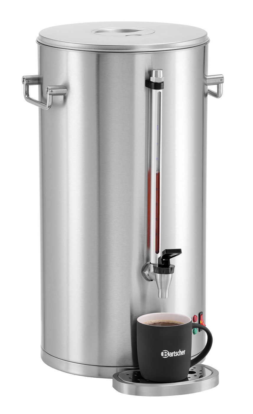 Bartscher Kaffeemaschine Silver 1300 | Inhalt: 13,2 Liter | Maße: 37 x 36 x 533 cm. Gewicht: 6,4 kg