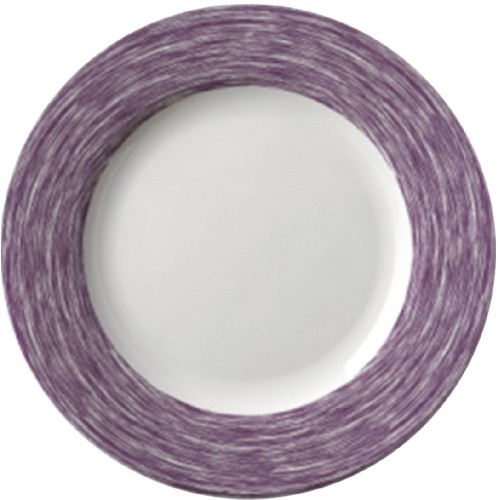 Speiseteller 25,4 cm aus Opalglas Form Brush - Purple / Violett Arcoroc