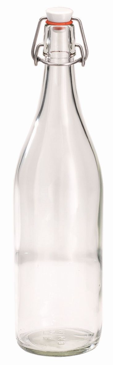SPARE Behälter Bügelflasche aus Glas (1 Liter) für CARAFINE Getränke-Set Trio/Septet