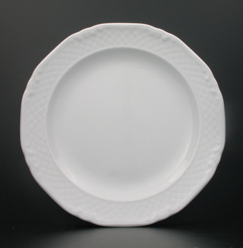 Speiseteller flach - Durchmesser 28,0 cm - Form LA REINE - uni weiß