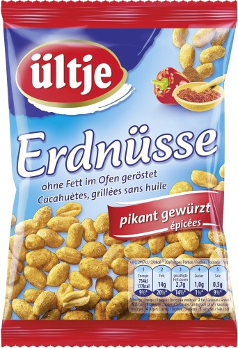 Ültje Erdnüsse ohne Fett geröstet pikant 200G