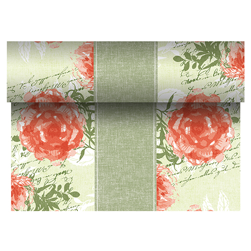 PAPSTAR Tischläufer, stoffähnlich, PV-Tissue Mix "ROYAL Collection" 24 m x 40 cm nektarine "Provencal" auf Rolle