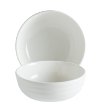 Pott Bowl Cream 14cm; 48,5cl Maße: 14,5 x 14,5 x 5,5 cm - Mat.: Premium Porzellan