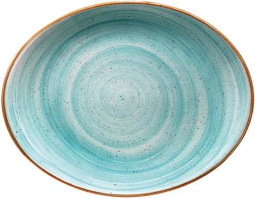Aura Aqua Moove Platte oval 31 x 24cm * - Bonna Premium Porcelain