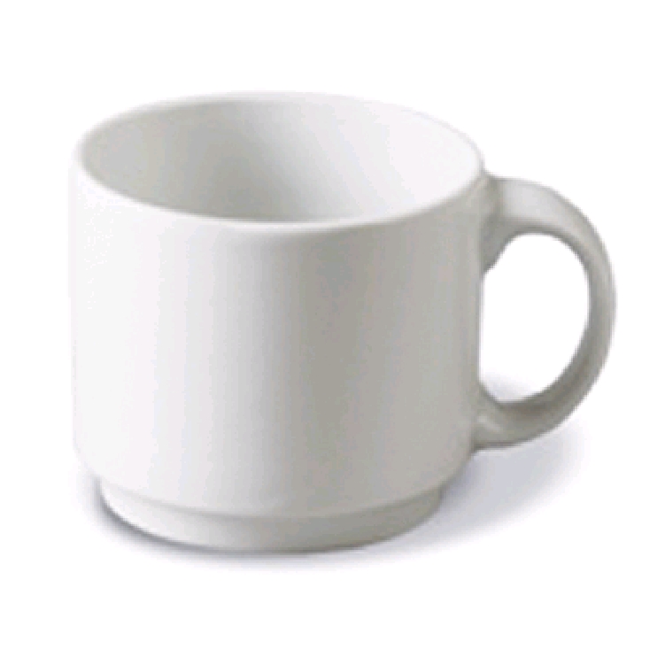 caterado Kaffeebecher ADRINA, Farbe: weiß, Inhalt: 0,3 Liter, stapelbar, Material: Porzellan, Hotelgeschirr.
