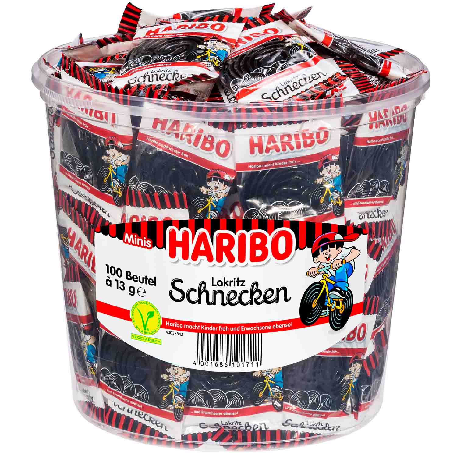 Haribo Rotella Schnecken Minibeutel 100 Stück