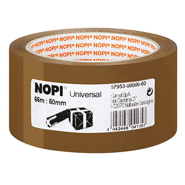 NOPI® Packband Universal 50 mm x 66 m (B x L) Polypropylen braun