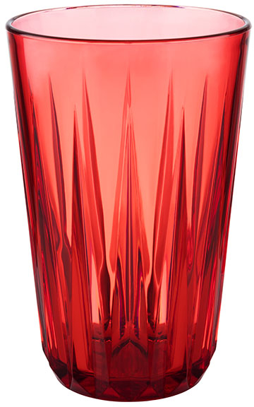 Trinkbecher -CRYSTAL- Ø 8 cm, H: 12,5 cm Tritan, 0,3 Liter Farbe: red star stapelbar Made in Germany bruchsicher