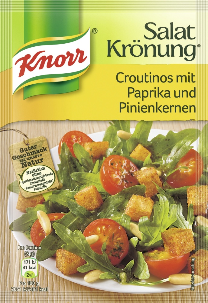 Knorr Salatkrönung Croutinos Paprika Pinienkerne 25G
