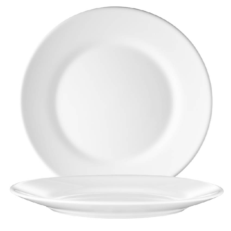 Speiseteller 25,4 cm Form Restaurant uni weiß ARCOPAL