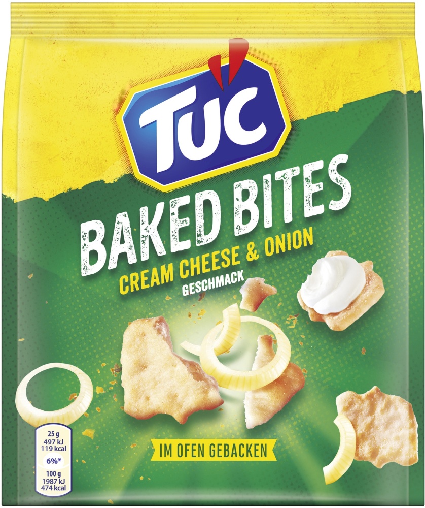 TUC Baked Bites Cream Cheese Onion Cracker 110G