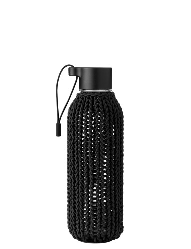 CATCH-IT Trinkflasche 0.6 l. schwarz, Maße: 80 x 80 x 245 mm