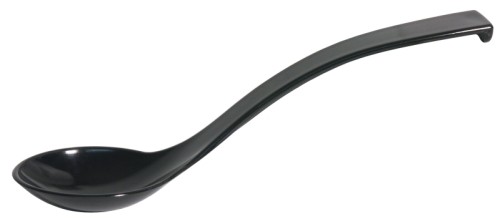 Vorlegelöffel aus SAN-Kunststoff, Länge: 23,5 cm, Farbe: schwarz