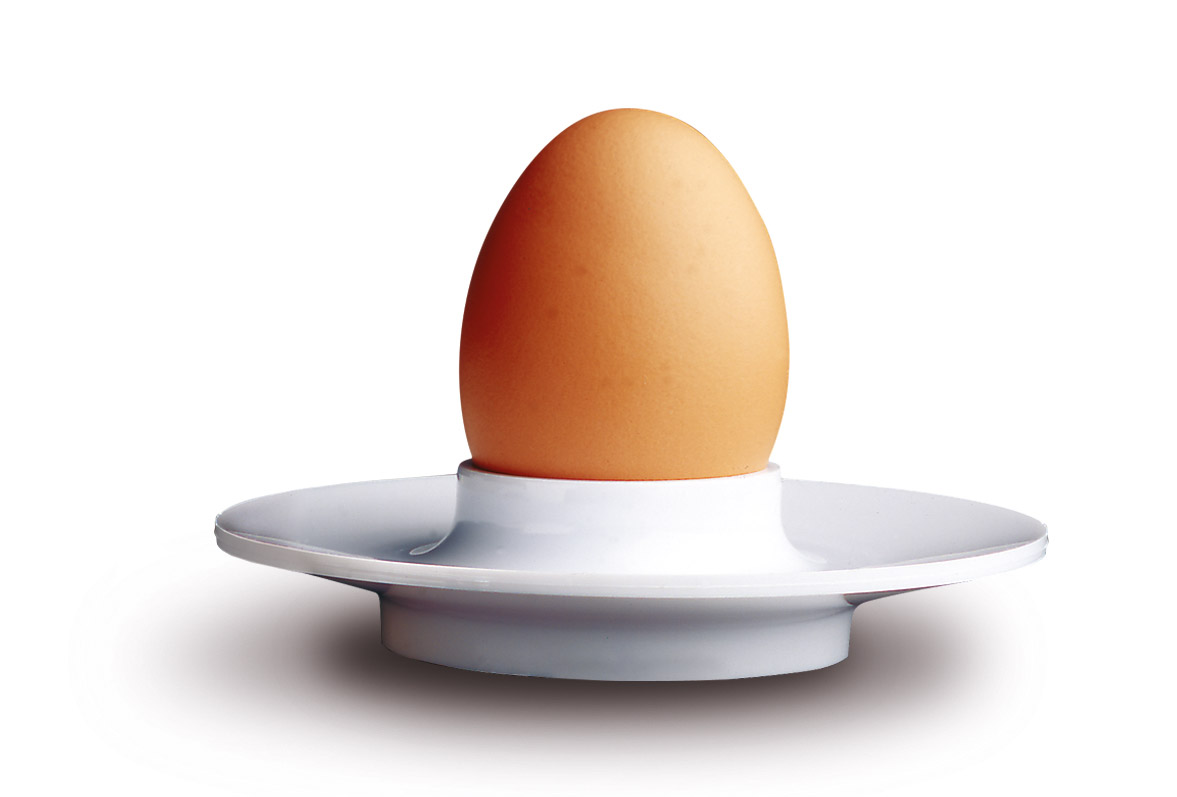 ARAVEN Eierbecher weiß 4 Stück, 112mm Durchmesser