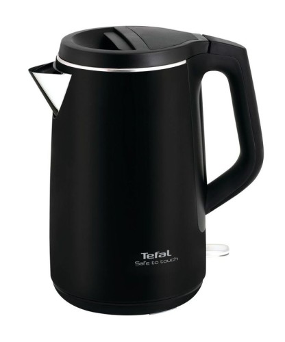Tefal Safe To touch Wasserkocher, doppelwandig, 1.5 Liter, schwarz