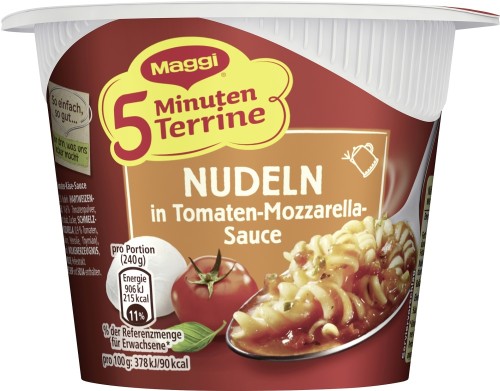 Maggi 5 Min Terrine Nudeln in Tomaten-Mozzarella 55G