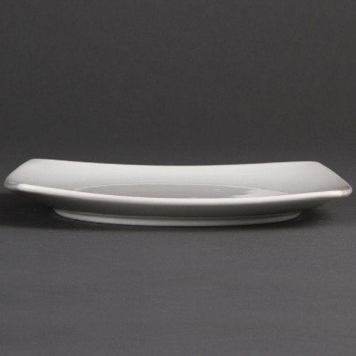 Olympia Whiteware abgerundeter quadratischer Teller 18,5cm - 12 Stück