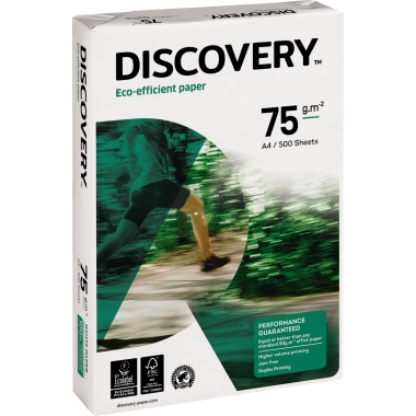 Discovery Kopierpapier DIN A4 75g/m² 2fach Lochung weiß 500 Bl./Pack.