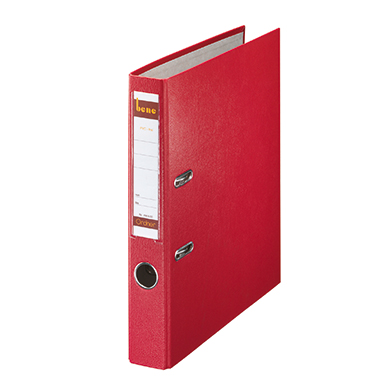 Bene Ordner 52mm DIN A4 Papier, Polypropylen kaschiert Material der Kaschierung außen: Polypropylen rot