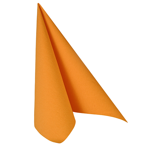 20 Servietten "ROYAL Collection" 1/4-Falz 40 cm x 40 cm orange von PAPSTAR
