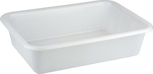 Wanne 61 x 44 cm, H: 15 cm Polyethylen, weiß 25 Liter spülmaschinengeeignet stapelbar Farbe: Weiß