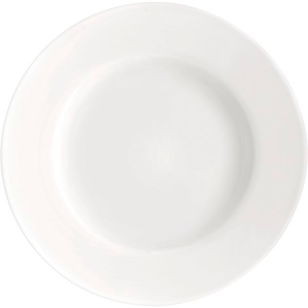 Suppenteller TOLEDO tief, Durchmesser 24 cm, weiß, aus Opalglas. Von Bormioli Rocco. Unsere Empfehlung als Ersatz für Serie Evolution.