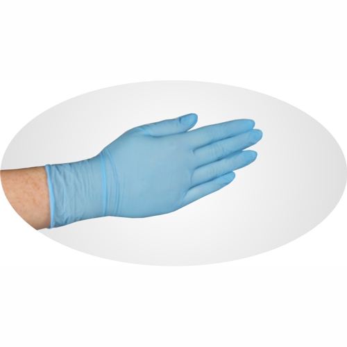 100 Handschuhe, Nitril puderfrei blau "Food Profi" Größe L von PAPSTAR