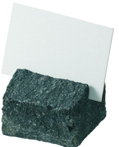 ACCESSOIRE Schild Aufstellschild aus Naturstein Basalt (anthrazit)