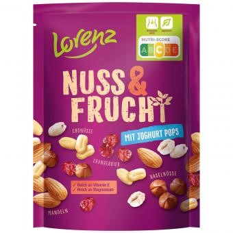 Lorenz Nuss & Frucht Joghurt Pops 100G Mandeln-Nüsse-Cranberries