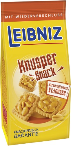 Bahlsen Leibniz Knusper Snack Karamell Erdnuss 175G