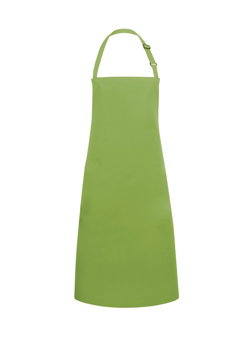 Latzschürze Basic mit Schnalle, Farbe: grün, Maße: 75 x 90 cm, Material: 65% Polyester, 35% Baumwolle