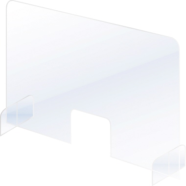 Franken Hygiene- und Niesschutz Kassenbereich, Thekenbereich 84,5 x 67 x 24 cm (B x H x T) Acrylglas transparent