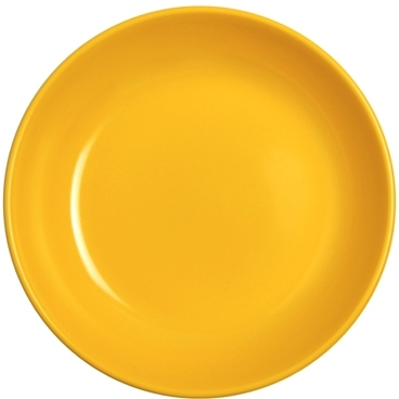 WACA Coupteller COLORA in gelb ohne Fahne / breitem Rand, aus Melamin. Durchmesser: 19 cm. Kapazität: 0,5 l.