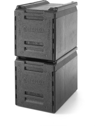 HENDI Thermo Catering Box - Inhalt: 66 Liter - 535x310x(H)400 mm Innen - 600x400x(H)490 mm Außen