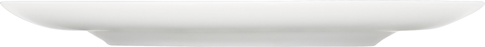 Bauscher Teller flach ENJOY, mit Fahne, Durchmesser: 320 mm, Höhe: 26 mm, uni weiss
