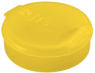 WACA Schnabelbecher-Oberteil 12 mm Öffnung aus PP, Farbe: gelb-transluzent