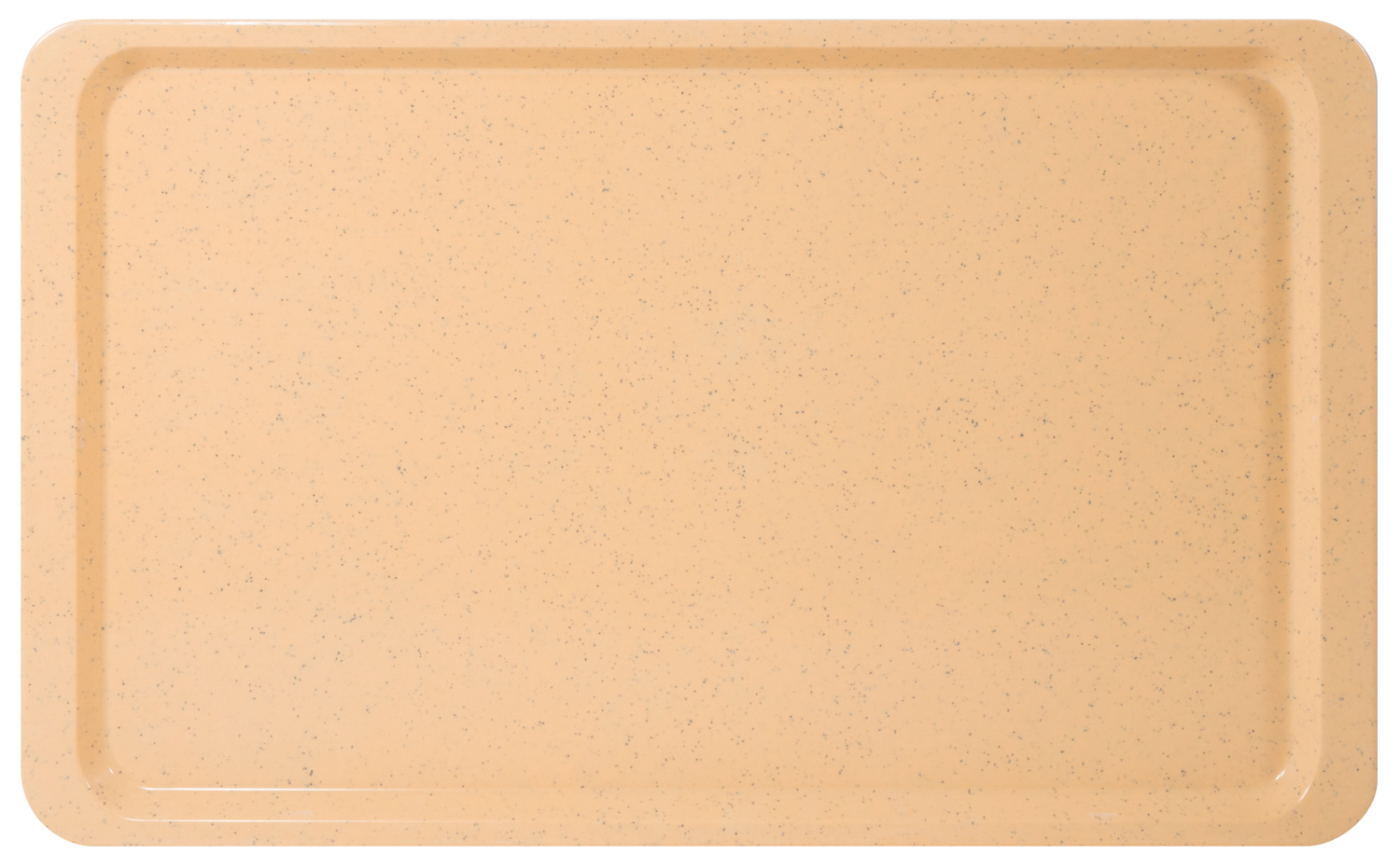 Tablett EASY Euronorm EN 1/1, Farbe: melba, aus glasfaserverstärktem Polyesterharz, Länge: 53 cm, Breite: 37 cm, Höhe: 1,6 cm