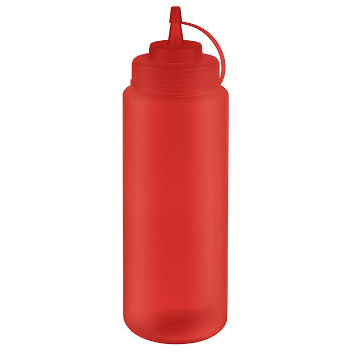 APS Quetschflasche Ø 8 cm, H: 26,5 cm, 1.025 ml Polyethylen, rot